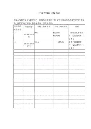 技术规格响应偏离表（西门子20201228）.docx