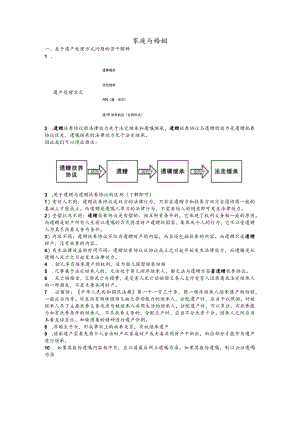 家庭与婚姻里的法律问题.docx