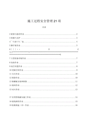 施工过程安全管理21项.docx