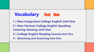 大学英语四级词汇测试竞猜.ppt