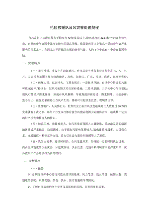 抢险救援队台风灾害处置规程.docx