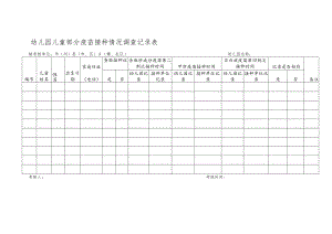 幼儿园儿童部分疫苗接种情况调查记录表.docx