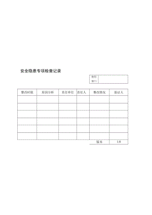 安全隐患专项检查记录（空白）.docx