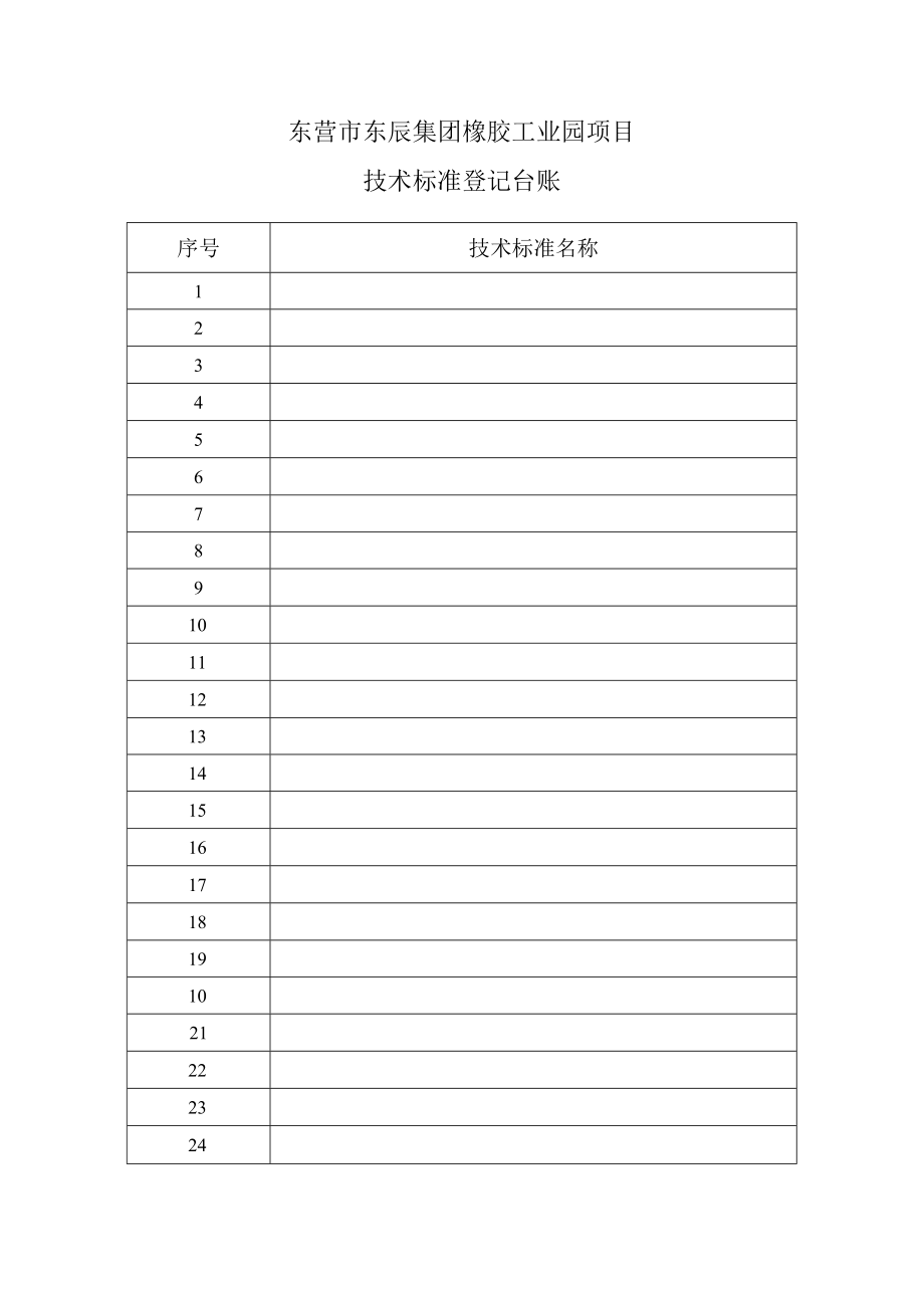 技术标准登记台账.docx_第1页