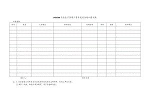 安全管理人员年度安全培训登记表模板.docx
