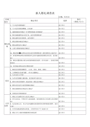新人婚礼调查表.docx
