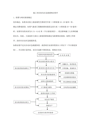 施工项目防汛应急救援响应程序.docx