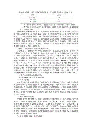 影响水泥混凝土强度的因素及控制措施+水泥检测的影响因素及检测方法分析.docx