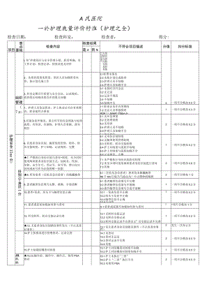 护理安全管理质量评价标准.docx