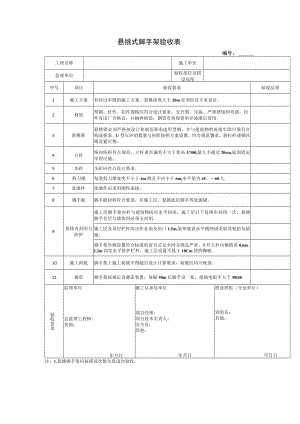 悬挑式脚手架验收表.docx