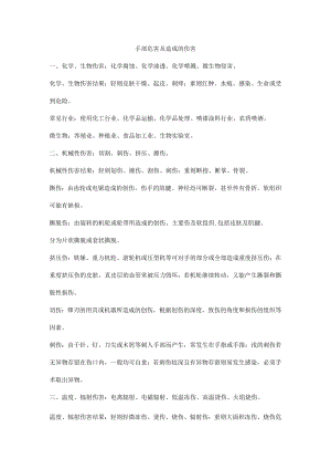 手部危害及造成的伤害.docx