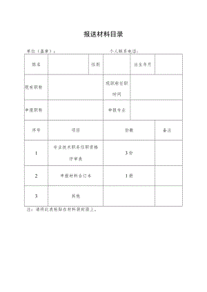 报送材料目录.docx