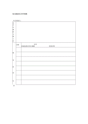 幼儿园业务工作月报表模板.docx