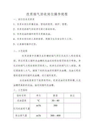 改质烟气回收岗位操作规程.docx