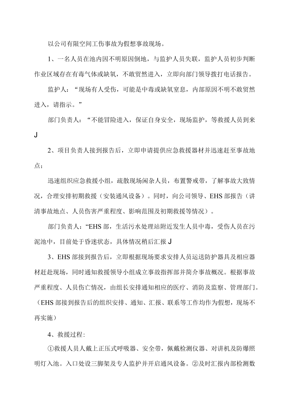 有限空间应急预案演练方案.docx_第2页