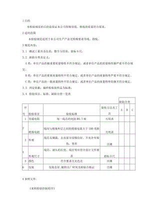 导线、排线-来料检验规范.docx