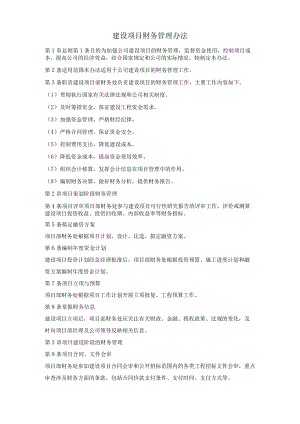 建设项目财务管理办法.docx