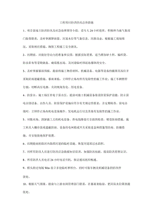工程项目防洪防汛总体措施.docx