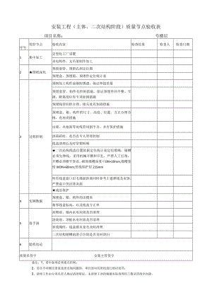 安装工程（主体、二次结构阶段）质量节点验收表.docx