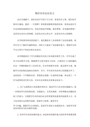 数控实训总结归纳范文.docx