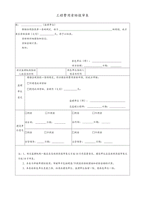 工程费用索赔报审表.docx