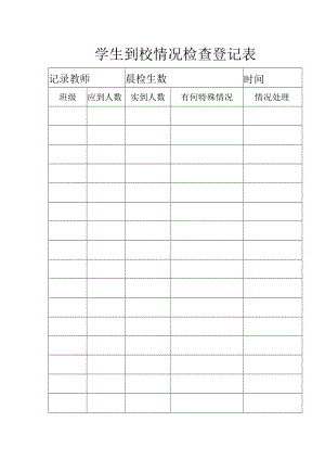 学生到校情况检查登记表.docx