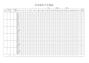 年月份生产计划表.docx