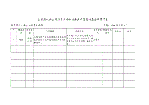 安全培训小组安全大检查隐患整改情况表.docx