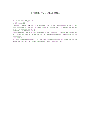 工程基本情况及现场勘察概况.docx