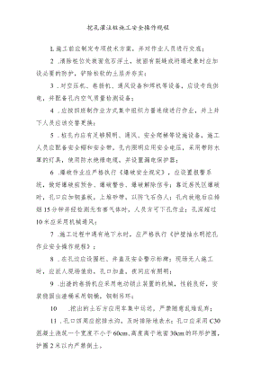 挖孔灌注桩施工安全操作规程.docx