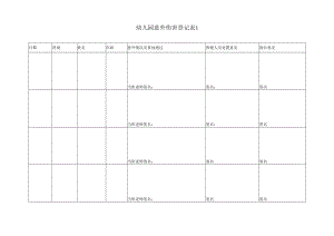 幼儿园意外伤害登记表表模板.docx