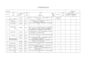 建筑施工专项策划管理台账.docx