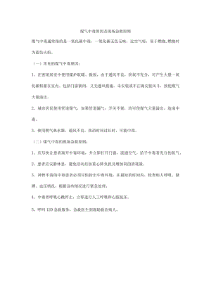 煤气中毒原因及现场急救原则.docx