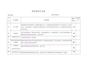 项目评审计分表.docx