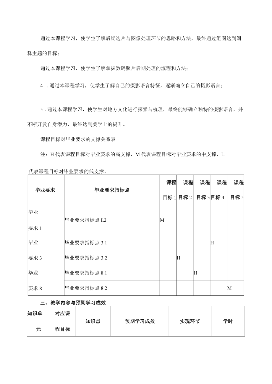 《专题摄影（地方文化）》课程教学大纲.docx_第2页