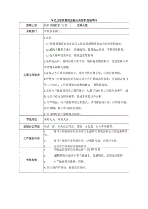 学校运营行政管理手册总务部职责说明书.docx