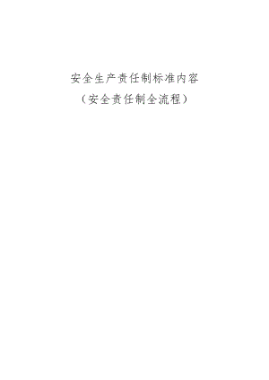 某公司安全生产责任制标准内容.docx