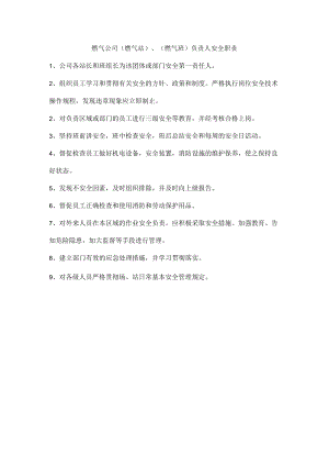 燃气公司（燃气站）、（燃气班）负责人安全职责.docx