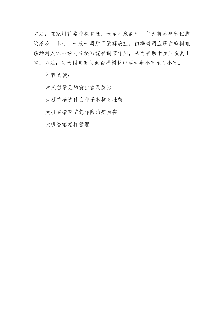 植物具治病成效：白桦林中活动可降血压.docx_第2页