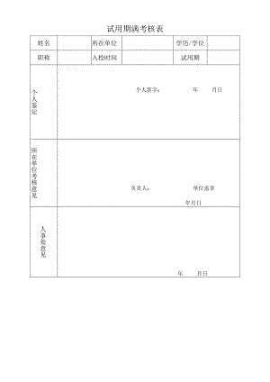 试用期满考核表.docx