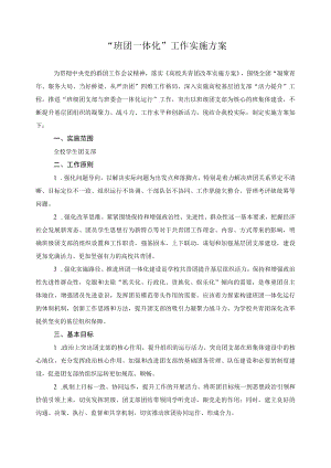 “班团一体化”工作实施方案.docx