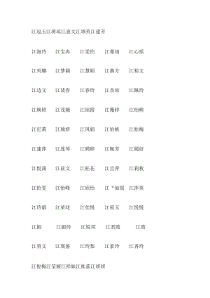 江姓女孩名字大全.docx