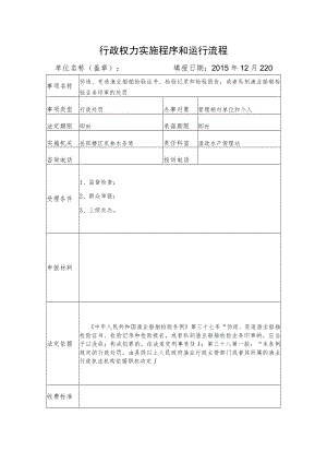 行政权力实施程序和运行流程.docx