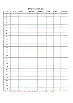 楼层洒水养护记录表.docx