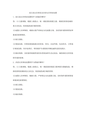 泥石流灾害事故及洪涝灾害事故处置.docx