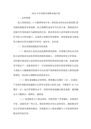 2023年乡村振兴战略实施工作专项方案 （合编4份）.docx