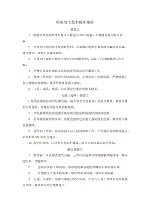 检验安全技术操作规程.docx