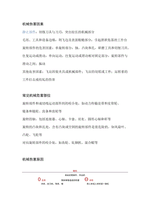 机械伤害安全防护重点 .docx