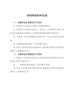 资格审查材料目录.docx