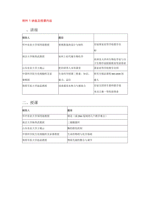 讲座及授课内容讲座.docx